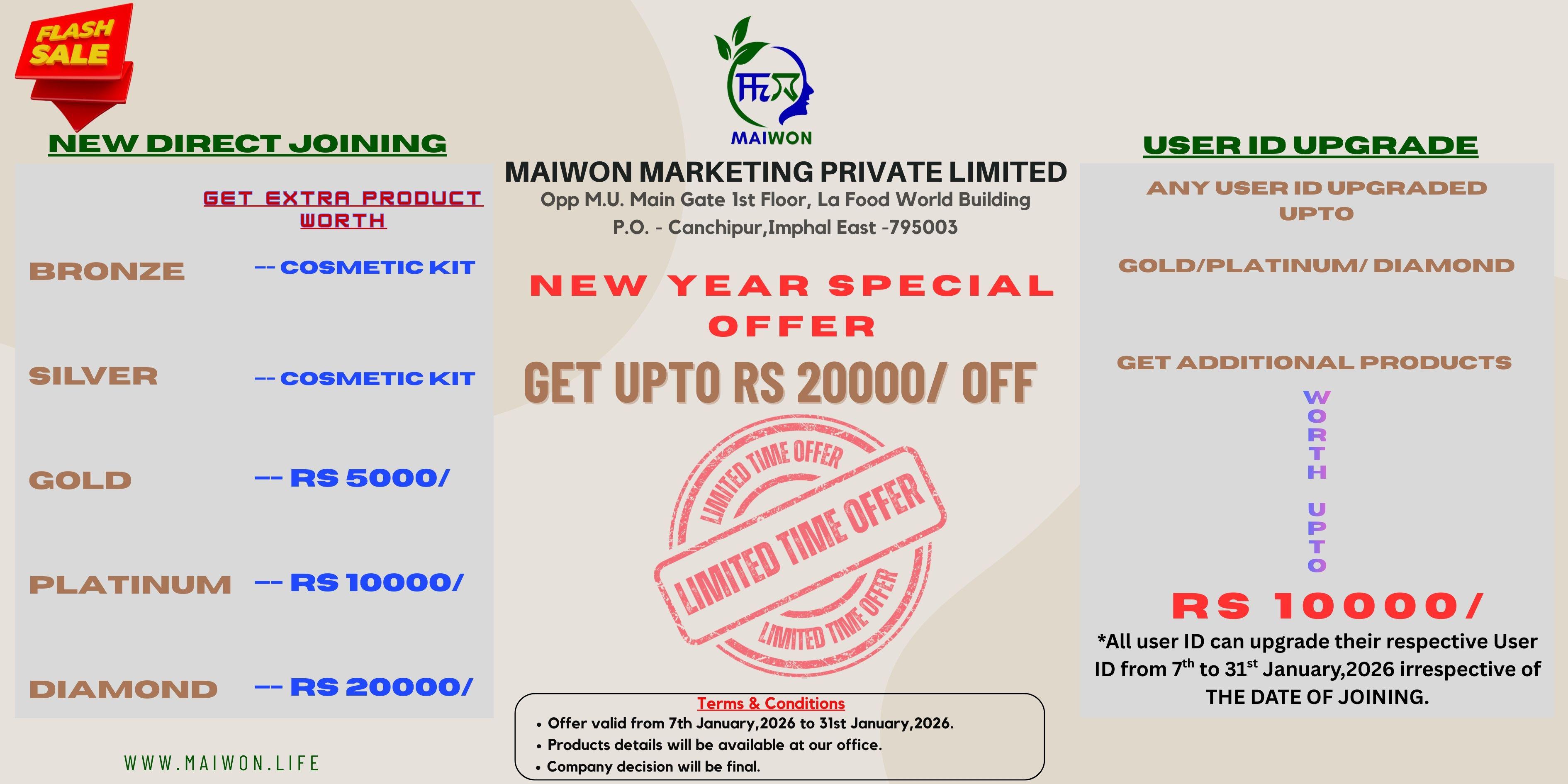 New Year offer